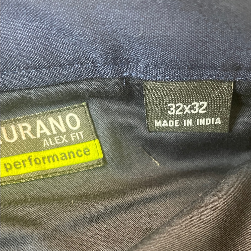 Murano Alex Flat Front Men’s Navy Pants - Picture 2 of 6